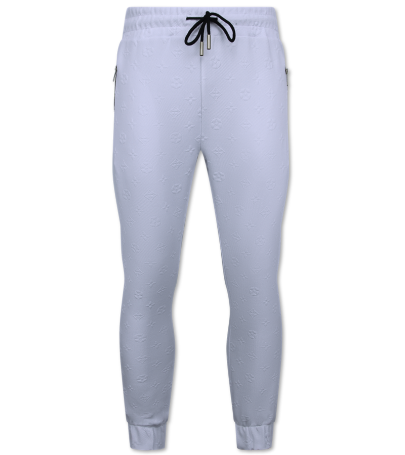 Top Star Herrfritidsdräkt - Herrträningsdräkt - Herrjoggingdräkt - 5035 - Vit