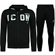 ICON Träningsoverall Herr - Joggingdräkt Vuxna - Hemmadräkt - Set Herr - 11677 - Svart