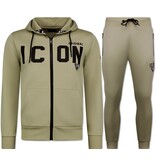 Top Star ICON Jogging Suit Herr - Träningsoverall Vuxna - Hemmadrakt - Set Herr - 11677 - Brun
