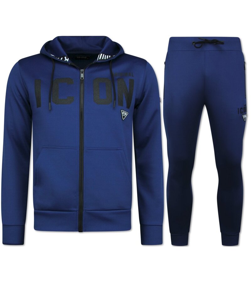Top Star ICON Hemmadräkt Herr - Träningsdräkt Vuxna - Joggingdräkt Herr - Set Herr - 11677 - Blå