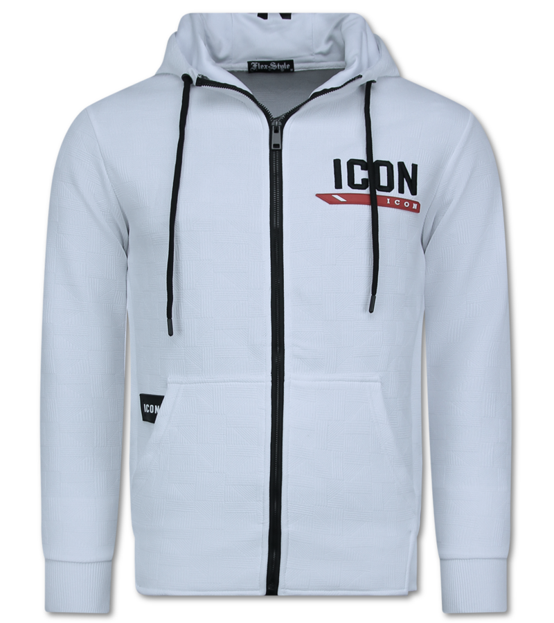 Top Star Hemmadrakt ICON - Herrträningsdräkt - Joggingdräkt för herrar - 3877 - Vit