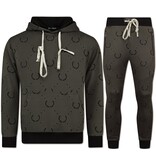 Top Star Herrhemmadräkt - Träningsdräkt för vuxna - Herrträningsdräkt - Twinset - 3955 - Brun