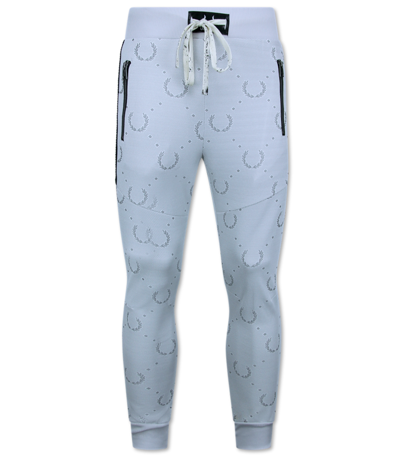 Top Star Joggingdräkt för vuxna - Träningsdräkt för män - Twinset Herr - 3955 - Vit