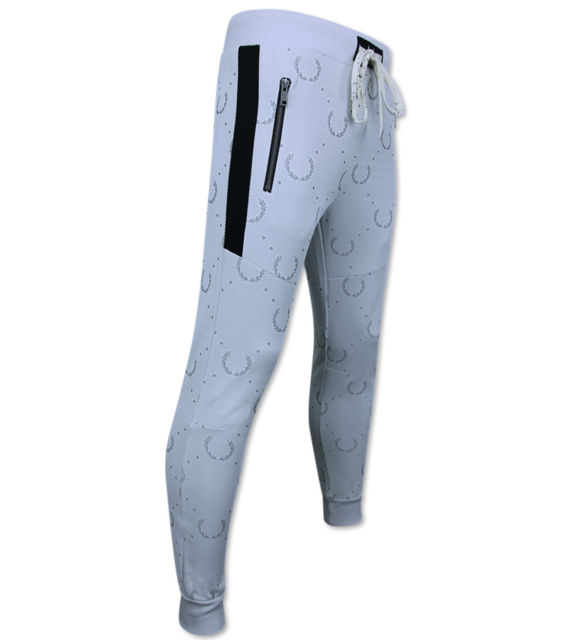 Top Star Joggingdräkt för vuxna - Träningsdräkt för män - Twinset Herr - 3955 - Vit