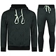 Herrträningsoverall - Hemmadräkt för män - Joggingdräkt för vuxna - Twinset - 3955 - Grå