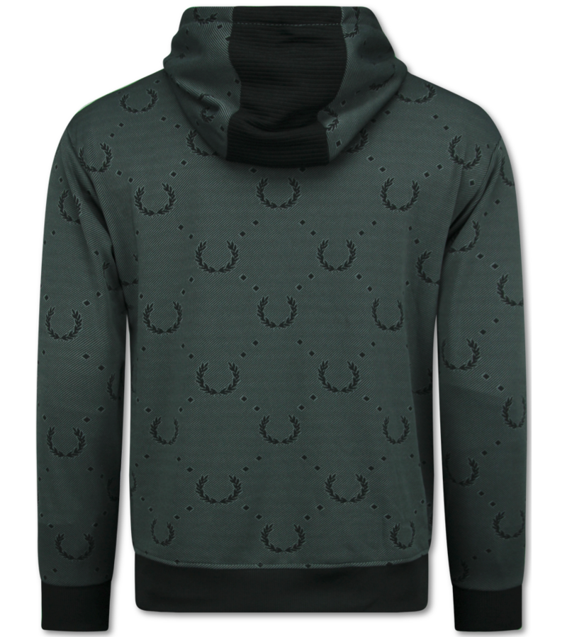 Top Star Herrträningsoverall - Hemmadräkt för män - Joggingdräkt för vuxna - Twinset - 3955 - Grå