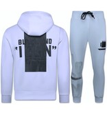TopStar ICON Tröja Twinset Svart Mönster - Joggingdräkt Herr Vuxna - Träningsdräkter Herr - Hemmadräkt - 3789 - Vit