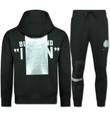 TopStar ICON Hoodie Silver Print - Joggingdräkt Herr Vuxna - Träningsdräkter Herr - 3789 - Svart