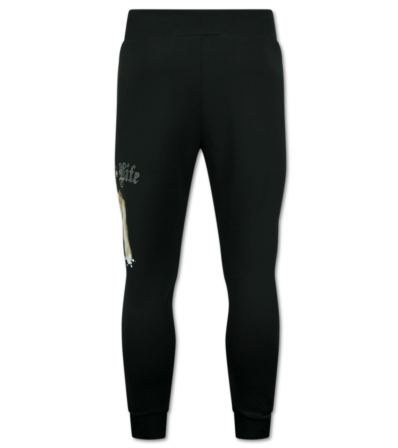 Top Star Tupac Träningsoveraller Herr - Joggingdräkt Herr 2Pac - Hemmadräkt Herr - 3390 - Svart