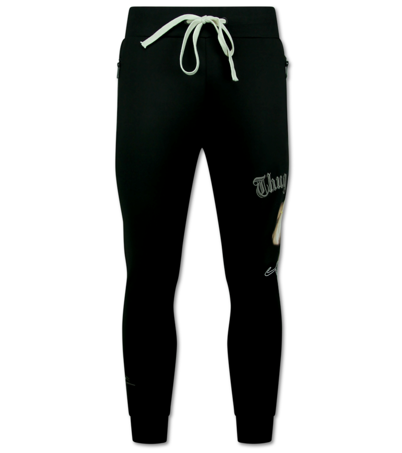 Top Star Tupac Träningsoveraller Herr - Joggingdräkt Herr 2Pac - Hemmadräkt Herr - 3390 - Svart