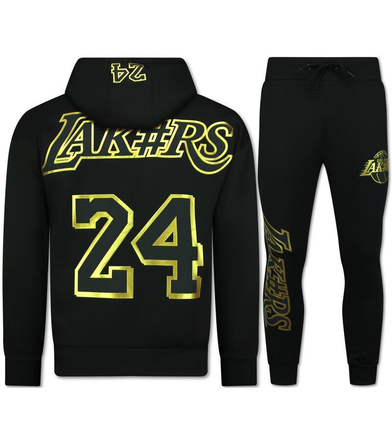 TopStar Lakers Joggingdräkt Herr - Lakers Träningsdräkter Herr - Hemmadräkt Herr Vuxna - 3793 - Svart/Guld