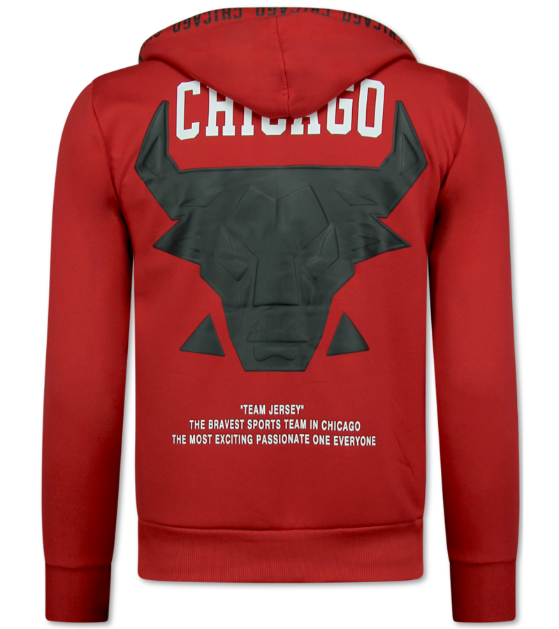 TopStar Chicago Bull Träningsoveraller Herr - Joggingdräkt Herr - Hemmadräkt Herr Vuxna - 5231 - Röd
