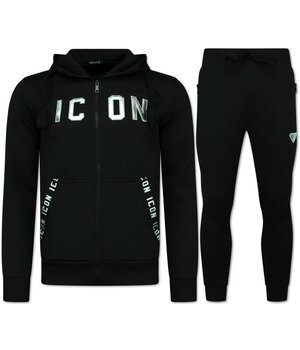 Top Star Träningsoveraller Herr ICON - Joggingdräkt ICON - ICON Hemmadräkt Herr - 11575 - Svart/Silver
