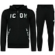 Träningsoveraller Herr ICON - Joggingdräkt ICON - ICON Hemmadräkt Herr - 11575 - Svart/Silver