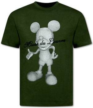 Top Star T-shirts Herr Roliga - Överdimensionerad T-shirt Herr - Rolig T-shirt Mus - 699 - Grön