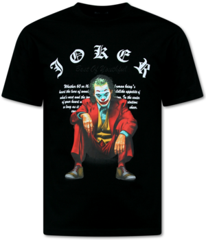 Top Star Oversize T-shirt Herr - Joker - T-shirt Herr med Tryck - T-shirts Herr Roliga - Rolig Skjorta - 701 - Svart
