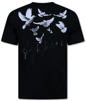Top Star Herr-T-shirt med roligt tryck - Stor T-shirt Herr - Rolig T-shirt - 698 - Svart