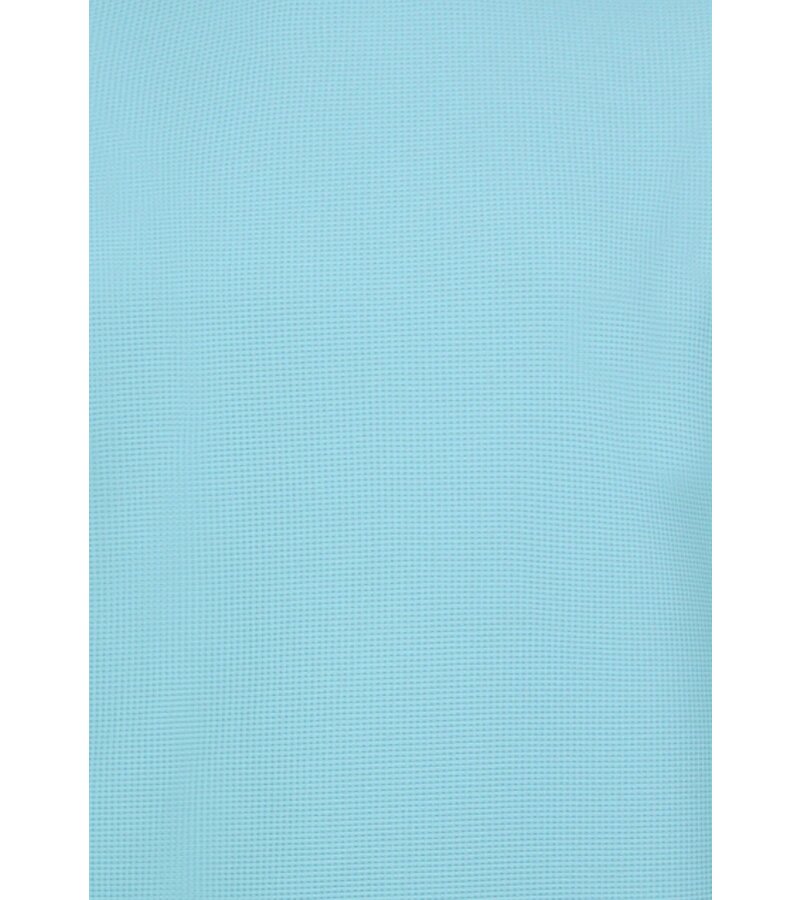 Enos Herr Sommarset - Ribbad Oversized - Tvådelad - Twinset - Set i set - 918 - Turkos
