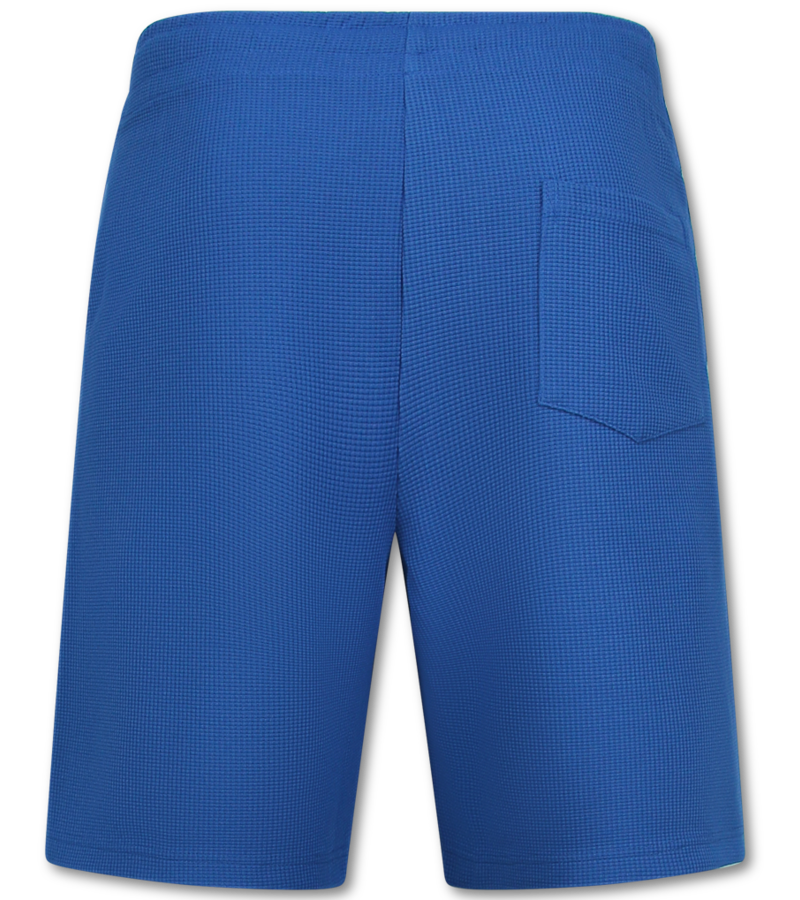 Enos Herr Sommarset - Ribbad Oversized - Tvådelat - Twinset - Set i set - 918 - Blå