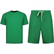 Herr Sommarset - Ribbad Oversized - Tvådelat - Twinset - Set i set - 918 - Grön