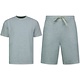 Herr Sommarset - Ribbad Oversized - Tvådelad - Twinset - Set i set - 918 - Grå