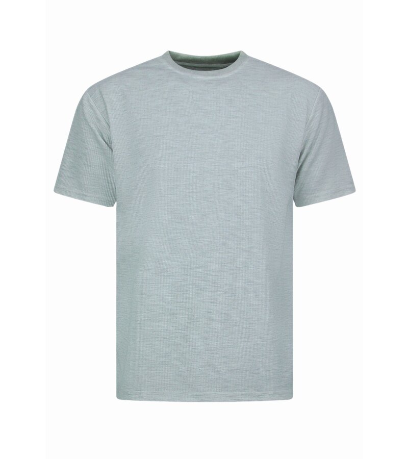 Enos Herr Sommarset - Ribbad Oversized - Tvådelad - Twinset - Set i set - 918 - Grå