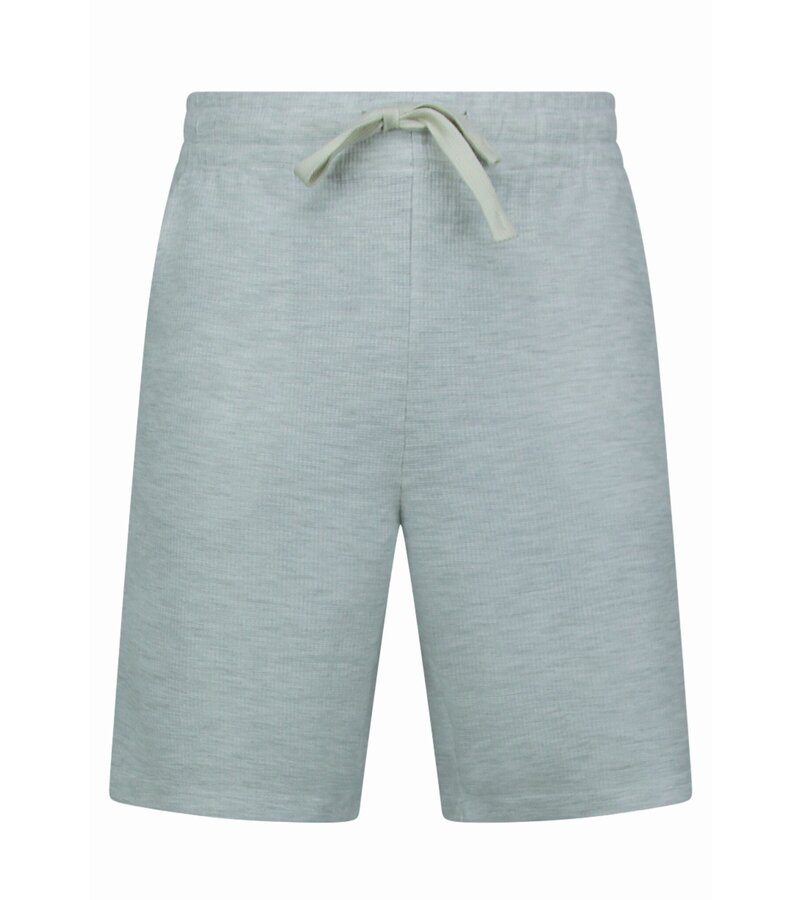 Enos Herr Sommarset - Ribbad Oversized - Tvådelad - Twinset - Set i set - 918 - Grå