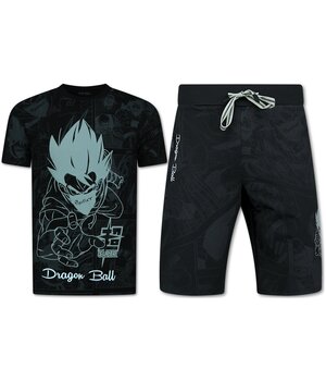 TopStar Twinset Dragon Ball - Sommarset herr - Kombinationsset Dragon Ball - Kombinationsset - 1681 - Svart
