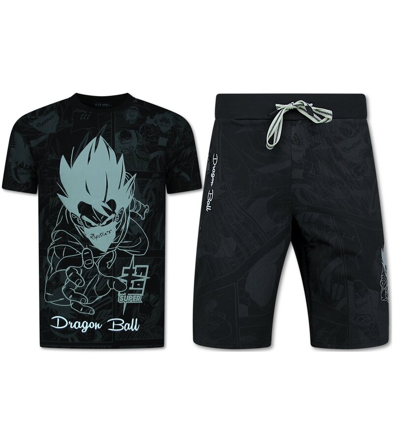TopStar Twinset Dragon Ball - Sommarset herr - Kombinationsset Dragon Ball - Kombinationsset - 1681 - Svart