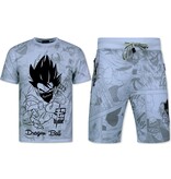 Top Star Twinset Dragon Ball - Herr Sommarset - Kombinationsset Dragon Ball - Kombinationsset - 1681 - Vit