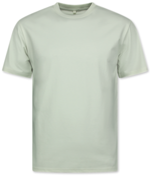 New Ment Herr Oversize T-shirt - Enfärgad T-shirt Vit - 6530 - Beige