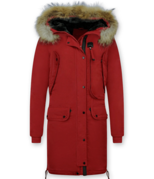 Gentile Bellini Parka Damer  - Vinterjacka Quilted Jacka - NW8836R - Röd