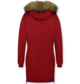 Gentile Bellini Parka Damer  - Vinterjacka Quilted Jacka - NW2-8836R - Röd Gentile Bellini Parka Damer  - Vinterjacka Quilted Jacka - NW2-8836R - Röd