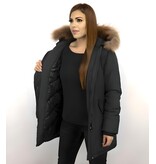 Gentile Bellini Vinterjackadam - Långa Vinterjacka Dam - Quiltad Jacka Dam - Kappa Lång Svart