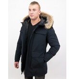 Enos Vinterjacka Herr - Parkas Herr - Herr Vinter Jackor - Långa Jackor Herr - Blå