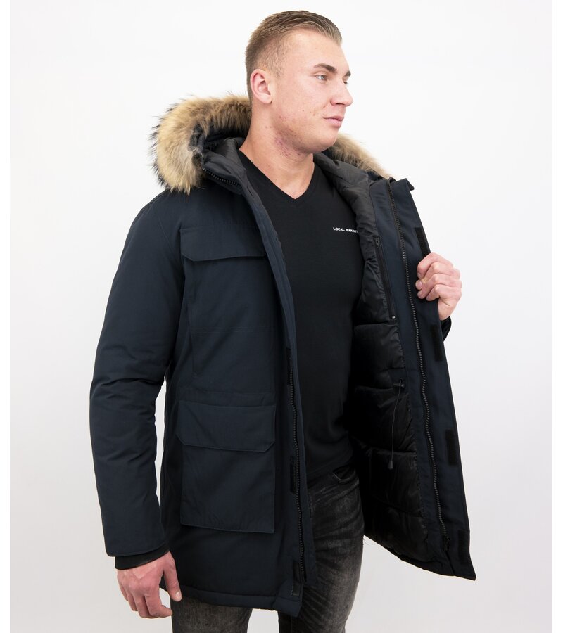 Enos Vinterjacka Herr - Parkas Herr - Herr Vinter Jackor - Långa Jackor Herr - Blå