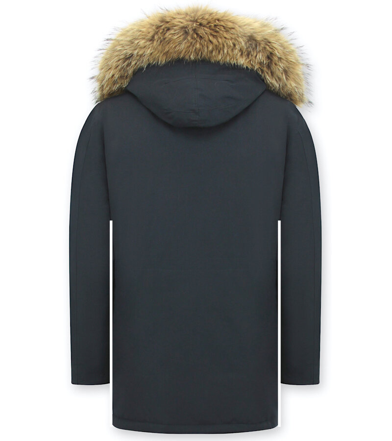 Enos Vinterjacka Herr - Parkas Herr - Herr Vinter Jackor - Långa Jackor Herr - Blå