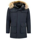 Enos Vinterjacka Herr - Parkas Herr - Herr Vinter Jackor - Långa Jackor Herr - Blå