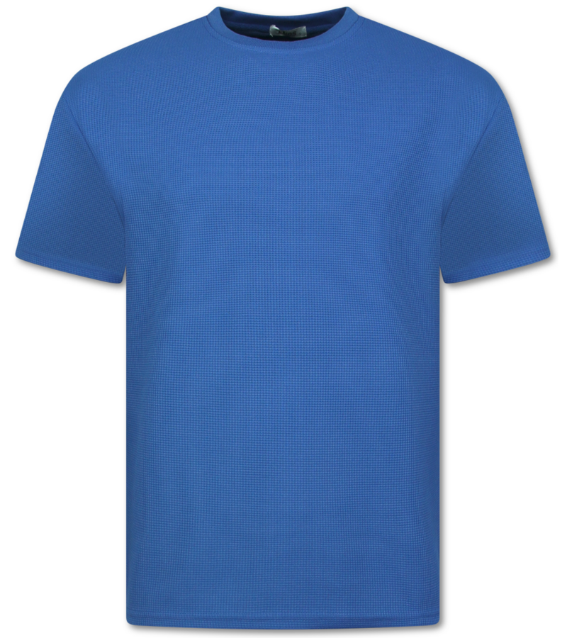 Enos Herr Sommarset - Ribbad Oversized - Tvådelat Set - Twinset - Kombinationsset - F-918 - Blå