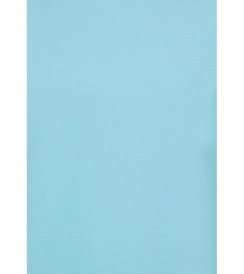 Enos Sommarset Herr - Ribbad Oversized - Tvådelat Set - Twinset - Kombinationsset - F-918 - Turkos