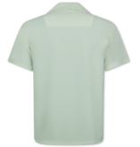 Enos Twinset - Ribbad överdimensionerad skjorta - Sommarset Herr - Tvådelat set - Set med dragkedja - F-915 - Beige