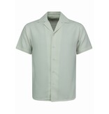 Enos  Ribbad Oversized Skjorta - Sommarset Herr - Tvådelat Set - Kombinationsset - MG-009 - Beige