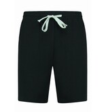 Enos  Ribbad Oversized Skjorta - Sommarset Herr - Tvådelat Set - Kombinationsset - MG-009 - Svart