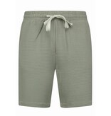 Enos  Ribbad Oversized Skjorta - Sommarset Herr - Tvådelat Set - Kombinationsset - MG-009 - Grå