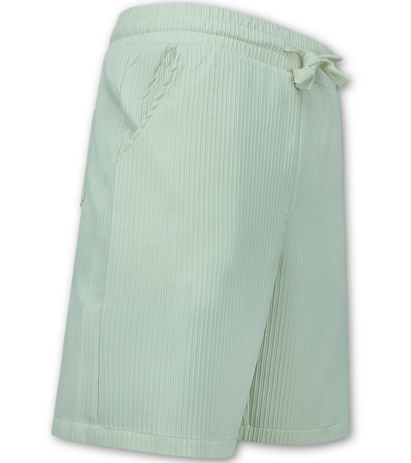 Enos Ribbad överdimensionerad skjorta - Sommarset Herr - Shorts Herr / Överdimensionerad skjorta Herr - Twinset - F-919 - Beige