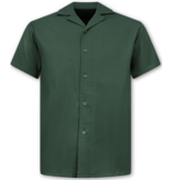 Enos Herrsommarset - Ribbad överdimensionerad skjorta - Herrshorts / Herröverdimensionerad t-shirt - Twinset - F-919 - Grön