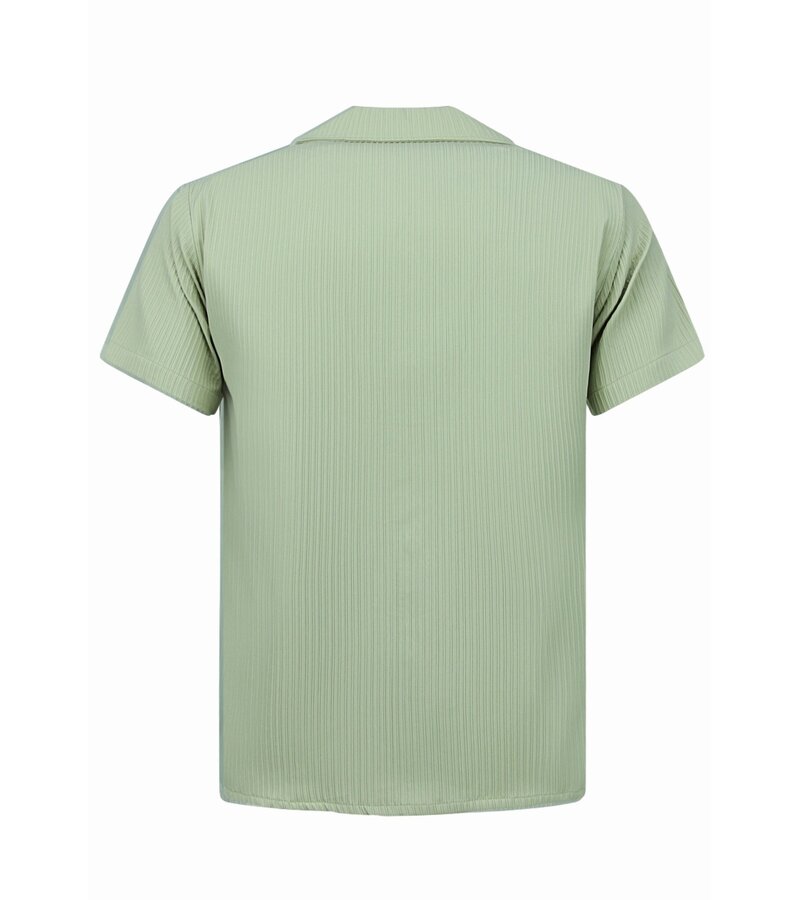 Enos Twinset - Sommarset Herr - Ribbad Oversized Skjorta - Herrshorts / Oversized T-shirt Herr - F-919 - Brun