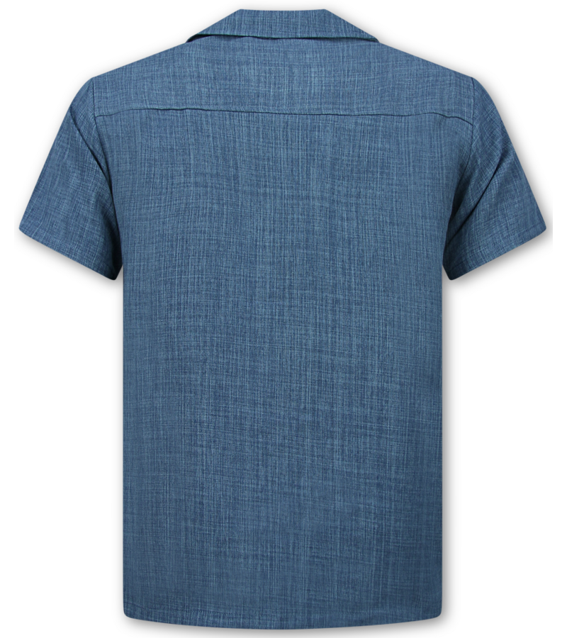 Enos Linne Twinset - Linne Sommarset Herr - Linneskjorta Herr - Sommarbyxor Herr - MG-011 - Blå