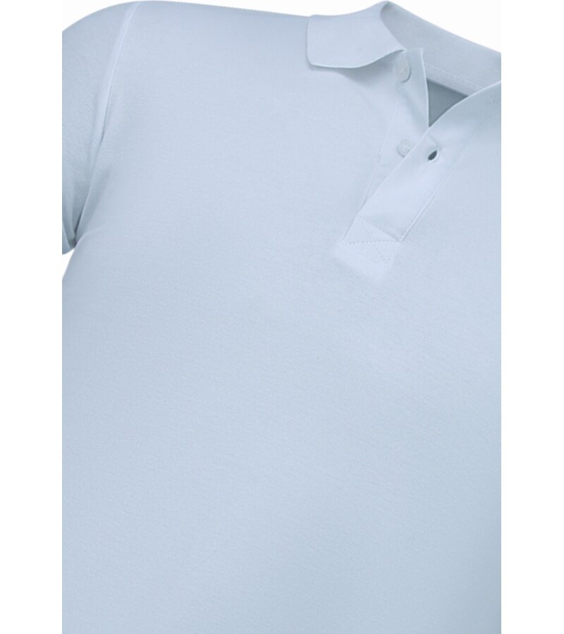 True Rise Herrpiké - Pikétröjor Herr Kortärmade - Pikétröjor Herr - Slim Fit - A150 - Vit