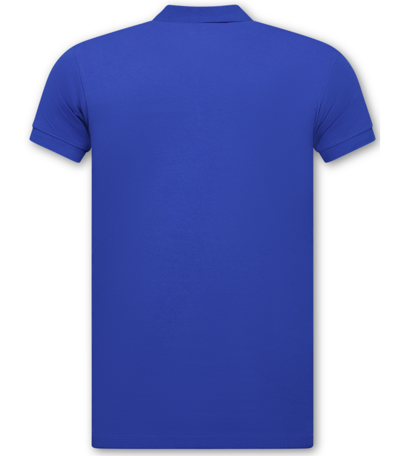 True Rise Herrpikétröja - Herrpikétröja med kort ärm - Herrpikétröja - Slim fit - A150 - Koboltblå